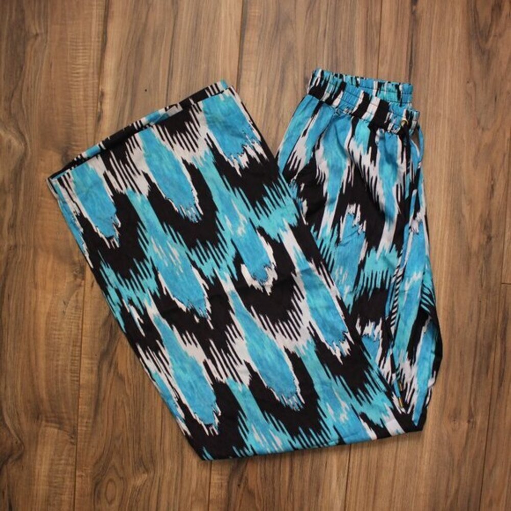 Michael Kors Wide Leg Blue Breezy Summer Pants XS